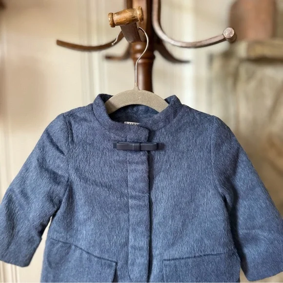 Zara Baby Blue Peacoat - Picture 2 of 4